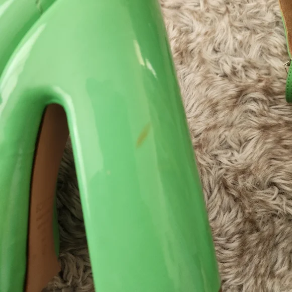 SCHUTZ Zayne Platform Mary Jane‎ Heels Gianni Green Women's Size 7 - Picture 10 of 10